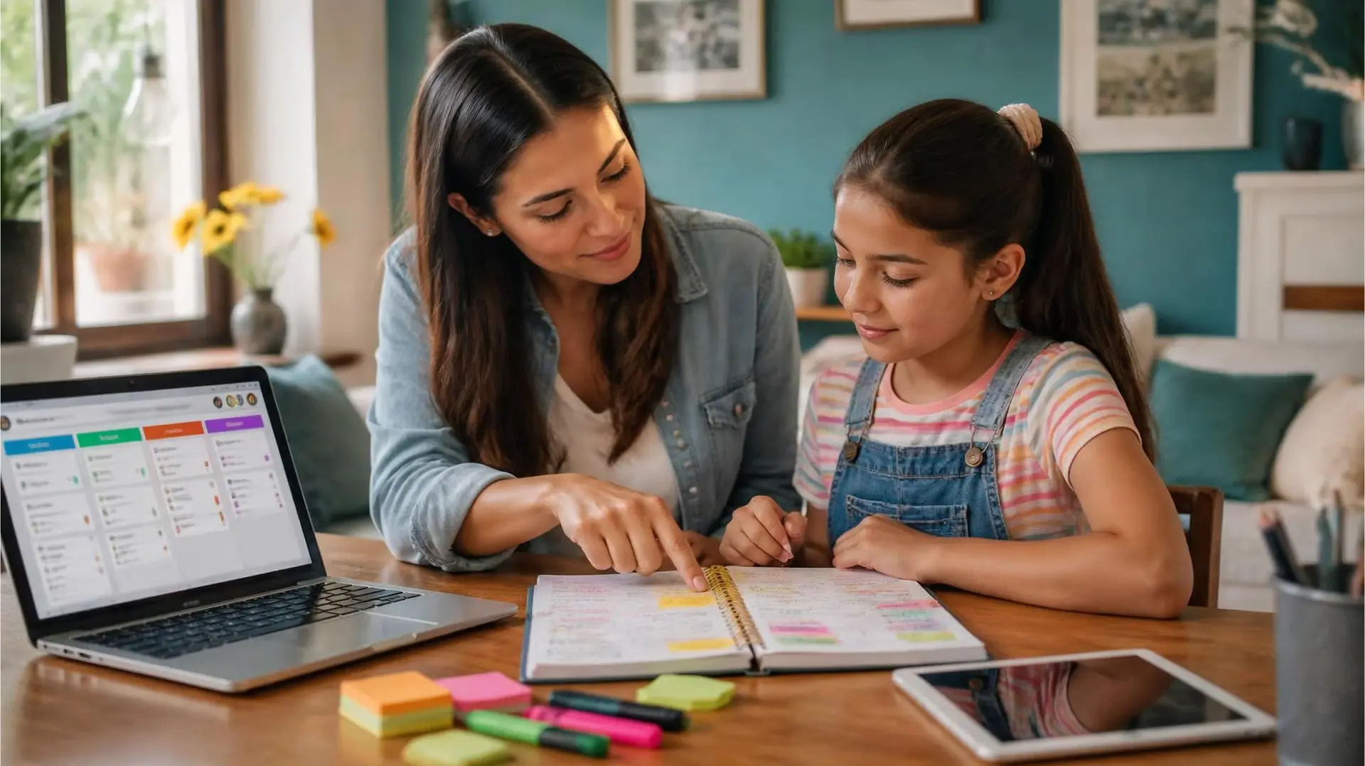 Estudiante de bachillerato aprendiendo técnicas de estudio y organización con docente a domicilio en Medellín