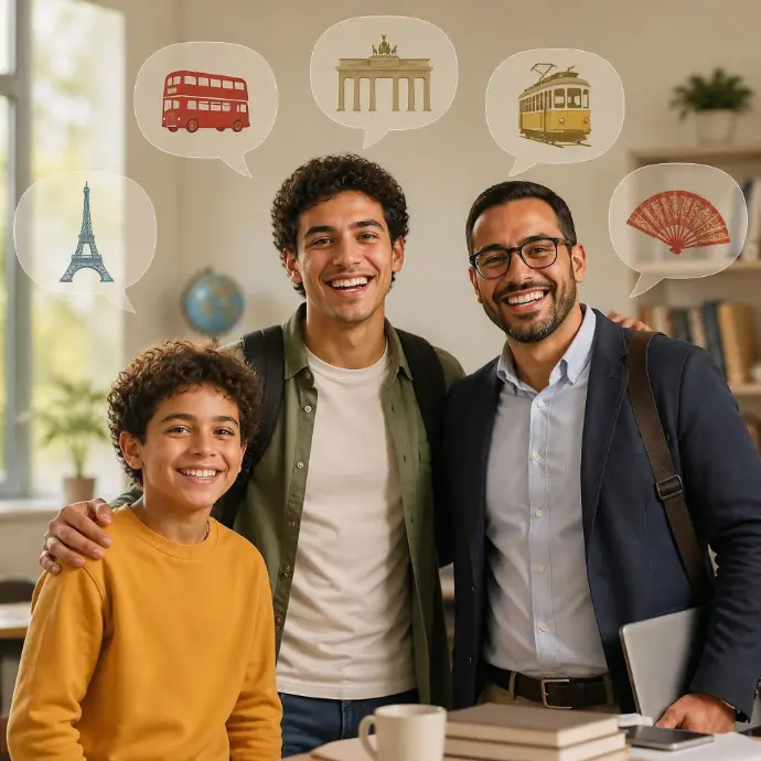 Estudiante de idiomas en clase - Logros sin límites